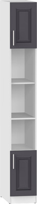 Стеллаж Интермебель Марсель 420 / МР-14-B2 (графит софт)