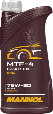 Трансмиссионное масло Mannol MTF-4 Gear Oil 75W80 GL-4 / MN8104-1 (1л)