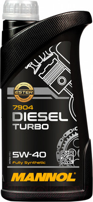 Моторное масло Mannol Diesel Turbo 5W40 CJ-4/SL / MN7904-1 (1л)