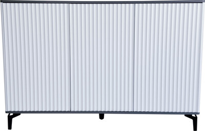 Тумба Shtabe Royal 5051 эко (белый/металл бруклин/черный)