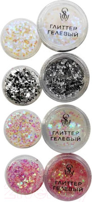 Блестки для макияжа Shinewell LCG1-01/4 (4шт)