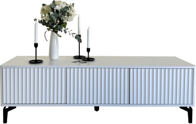 Тумба Shtabe Royal 5031 эко (белый/белый/черный)