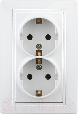 Розетка INTRO Plano 1-208-01 / Б0053933 (белый)