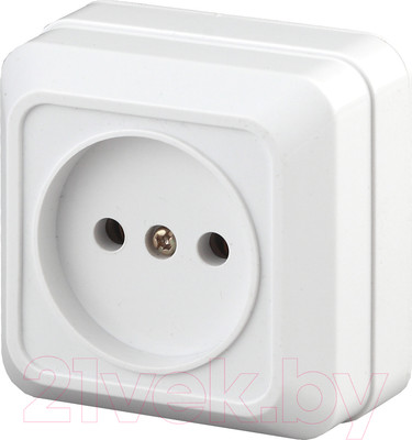 Розетка INTRO Quadro 2-201-01 / Б0053774 (белый)