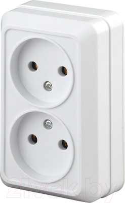 Розетка INTRO Quadro 2-203-01 / Б0053792 (белый)