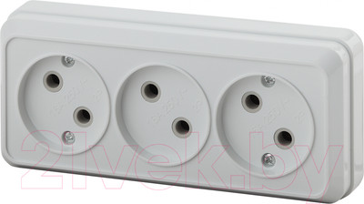Розетка INTRO Quadro 2-205-01 / Б0053809 (белый)