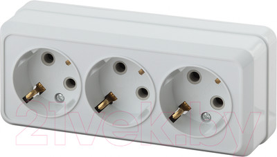 Розетка INTRO Quadro 2-206-01 / Б0053819 (белый)