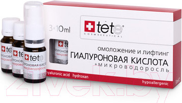 Ампулы для лица TETe Cosmeceutical Гиалуроновая кислота+Микроводоросль (3x10мл)