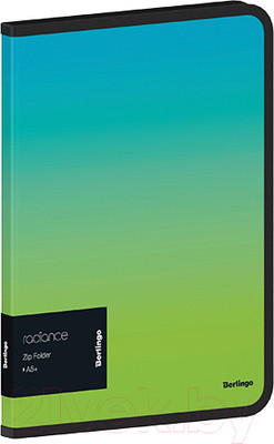 Папка для бумаг Berlingo Radiance / ZF5_A5003 (голубой/зеленый)