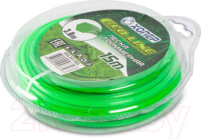 Леска для триммера Хопер Eco-Line шестигранник 2.4мм 15м (зеленый)