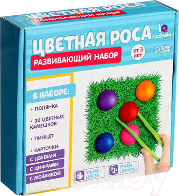 Развивающий игровой набор Zabiaka Цветная роса / 4429019