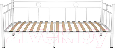 Кровать-тахта Князев Мебель Орфея ОФ.80.190.Б (белый муар)