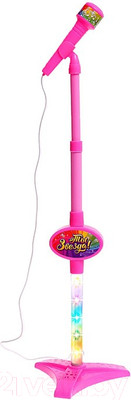 Музыкальная игрушка Zabiaka Микрофон. Ты звезда / 3752572 (розовый)