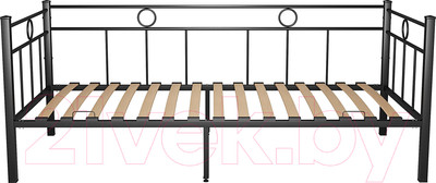 Кровать-тахта Князев Мебель Орфея ОФ.120.200.Ч (черный муар)