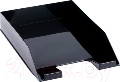 Лоток для бумаг Стамм Фаворит / ЛТГ-30562 (тонированный черный)