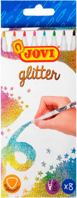 Фломастеры Jovi Glitter / 1608G (8цв)