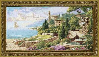 Картина Декарт Морское побережье 8Л2943 (в раме)