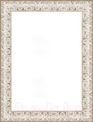 Рамка Декарт 50x70 8Л3605 (белый с золотом)