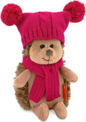 Мягкая игрушка Orange Toys Ежинка Колючка в шапке с двумя помпонами / OS607/15