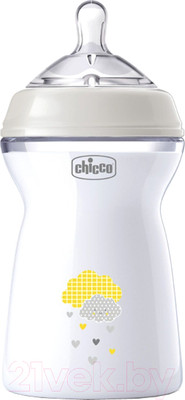 Бутылочка для кормления Chicco Natural Feeling силиконовая соска с флексорами / 00081335300000 (330мл)
