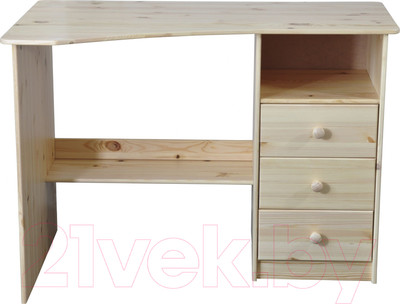 Компьютерный стол Dipriz Корнер 3 ящика левый Д 4239 (лак)