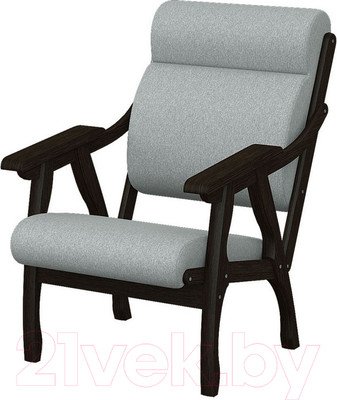 Кресло мягкое Мебелик Вега 10 (серый/венге)