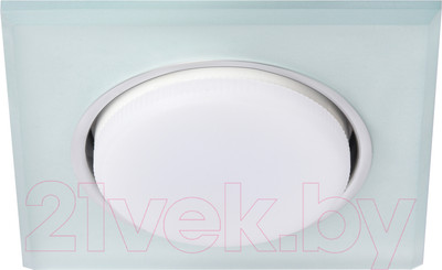 Точечный светильник ЭРА DK LD50 FR GX53 / Б0057470 (белый матовый)
