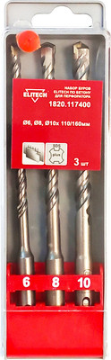 Набор буров Elitech 1820.117400 (3шт)