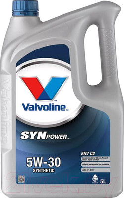 Моторное масло Valvoline SynPower ENV C2 5W30 / 874309 (5л)