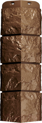 Угол для сайдинга Docke Lux Bergart (кедровый орех)