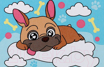 Картина по номерам Школа талантов Щенок на облачке / 9071315