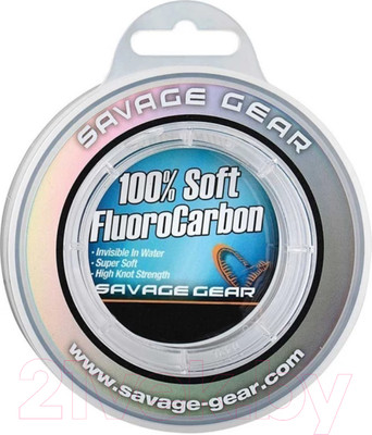Леска флюорокарбоновая Savage Gear Soft Fluoro Carbon 0.81мм 20м 33.00кг / 54857