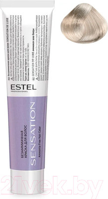 Крем-краска для волос Estel Sensation De Luxe 10/17 (светлый блондин пепельно-коричневый)