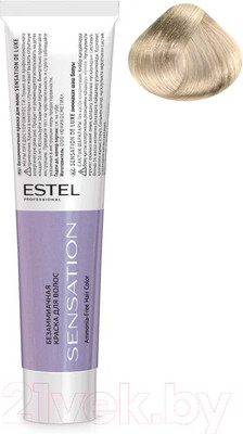 Крем-краска для волос Estel Sensation De Luxe 10/0 (светлый блондин)