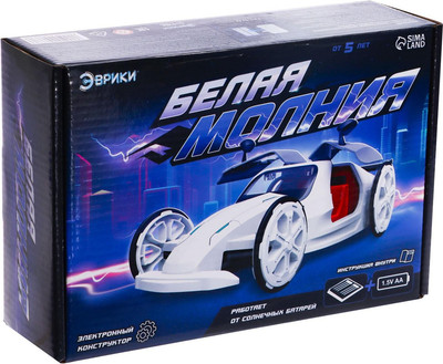 Конструктор электромеханический Эврики Белая молния / 7009667
