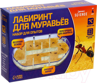 Научная игра Эврики Лабиринт для муравьёв Эврики / 7826143