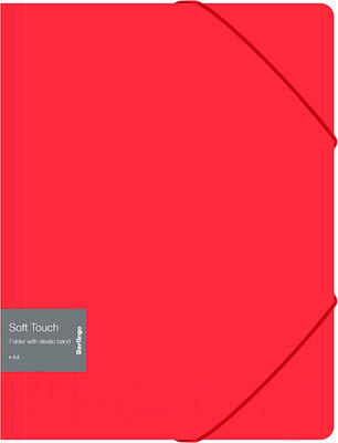 Папка для бумаг Berlingo Soft Touch / FB4_A4982 (красный)
