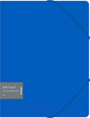 Папка для бумаг Berlingo Soft Touch / FB4_A4981 (синий)