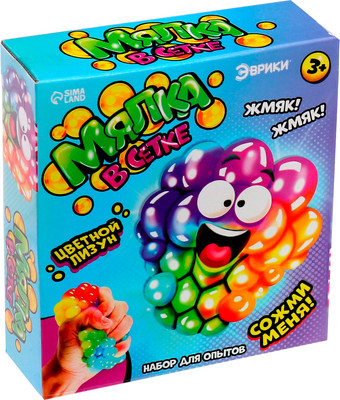 Набор для создания слайма Эврики Мялка в сетке цветная / 4051779