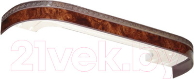 Карниз для штор LEGRAND Галант Neo Греция 1.6 2П / 48067377 (корень ореха)