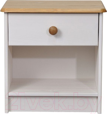 Прикроватная тумба Dipriz Д.1411.1 (белый воск/антик)