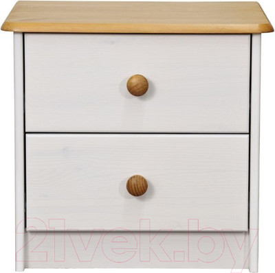 Прикроватная тумба Dipriz Д.1412.1 (белый воск/антик)