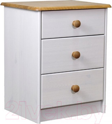Прикроватная тумба Dipriz Д.1413.1 (белый воск/антик)