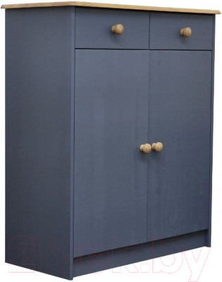 Тумба Dipriz Ром 2 дверки 2 ящика Д.1349.3 (серый воск/антик)