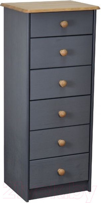 Комод Dipriz 2153 Ром 6 ящиков Д.20035.3 (серый воск/антик)