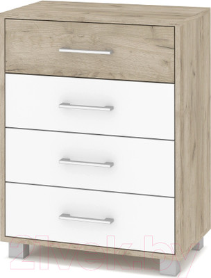 Комод Modern Сидней (серый дуб/белый)