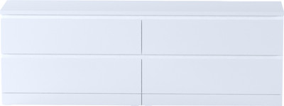 Тумба Mio Tesoro Варма 4Д (пигмент, белый)