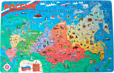 Пазл Yoshatoys Карта России / 6826849