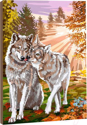 Картина по номерам Школа талантов Волки / 5005793