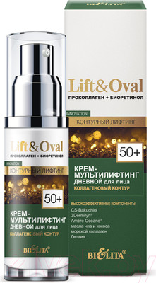 Крем для лица Belita Lift&Oval 50+ Проколлаген+Биоретинол Мультилифтинг День (50мл)